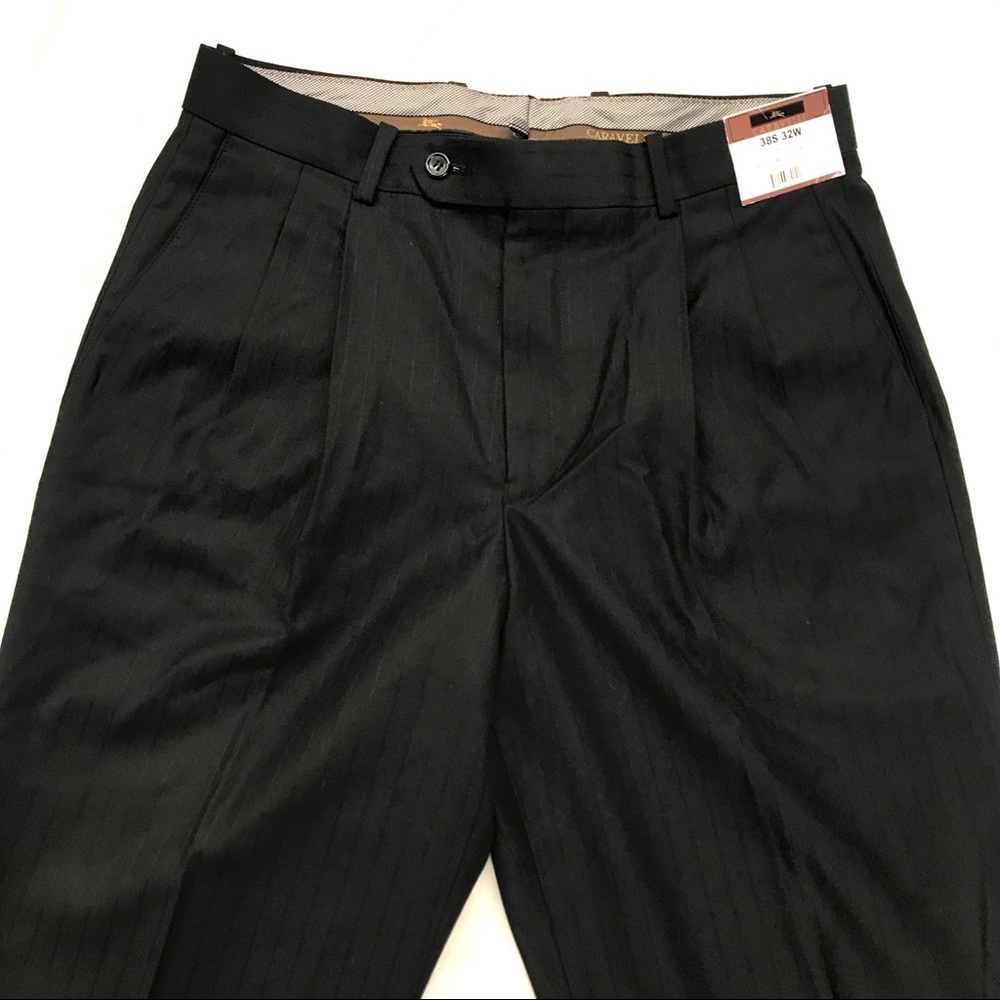 Caravelli Men’s Career Dress Pants Pleated 32 NWT